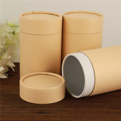 Hộp đựng ống giấy in lụa cho trà cà phê Bao bì xi lanh Kraft