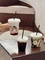 Cốc trà bong bóng dùng một lần tùy chỉnh 90mm Sinh tố Cà phê lạnh Uống cốc nhựa Pet