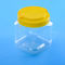 BPA Free 1450ml Chai lọ có nắp vặn bằng nhựa vuông 131mm