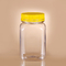 Không có BPA Chai đựng thực phẩm bằng nhựa 320ml Chai đựng mật ong vuông không có nắp